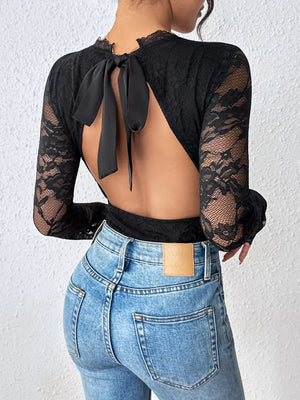 Lace Long Sleeve Bodysuit