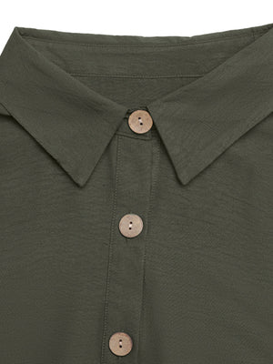 Sleeveless Button-Down Tiered Midi Dress