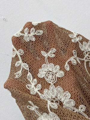 Floral Embroidered Long Sleeve Shirt