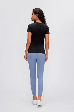 Millennia Round Neck Short Sleeve Active T-Shirt