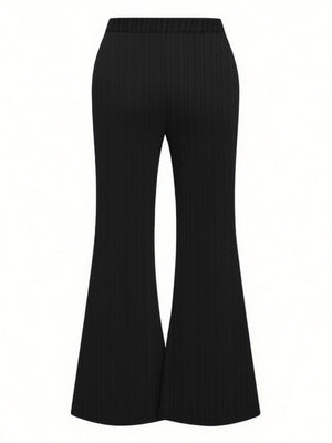 Plus Size High-Waisted Flare Pants