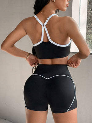 Contrast Trim Cami and Shorts Active Set