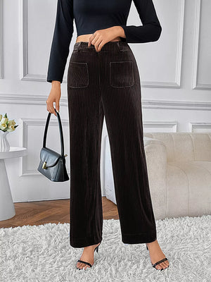 High-Waisted Wide-Leg Pants