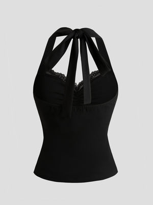 Lace Halter Neck Cami