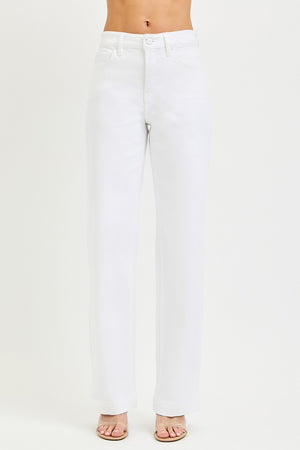 RISEN Full Size High Rise Wide Baggy Pants Plus Size