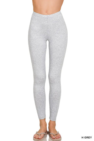 Zenana Premium Cotton Full Length Leggings
