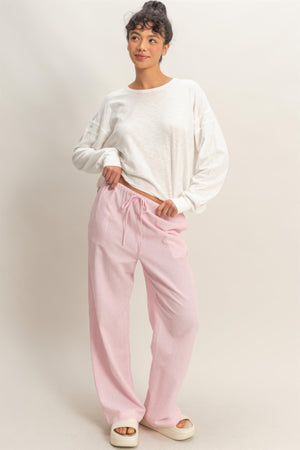 Cross Detail Open Back Long-sleeve Top