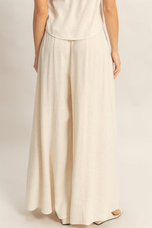 Wide-leg Flap Pocket Pants