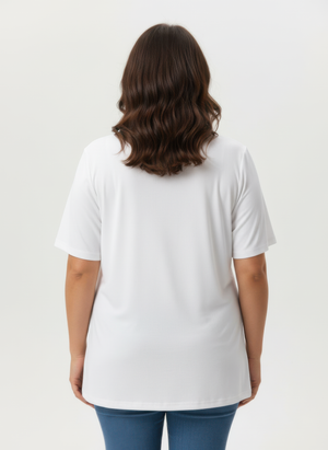 Floral Print Flutter Sleeve Knit Top
