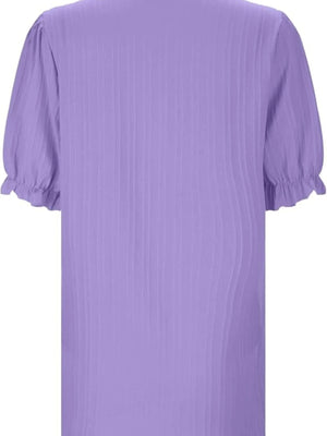 Full Size Lace Detail V-Neck Blouse Plus Size